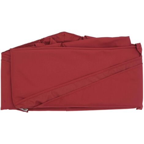 HHG – Housse de parasol ronde Ø4m 220g/m² polyester – Résistante aux intempéries – Capot de circulation d'air – Pliable pour rangement facile