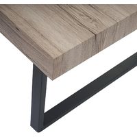 FSC 40x110x60cm ~ chêne sauvage pieds métalliques Table basse de salon Kos T576 