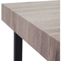 FSC 40x110x60cm ~ chêne sauvage pieds métalliques Table basse de salon Kos T576 