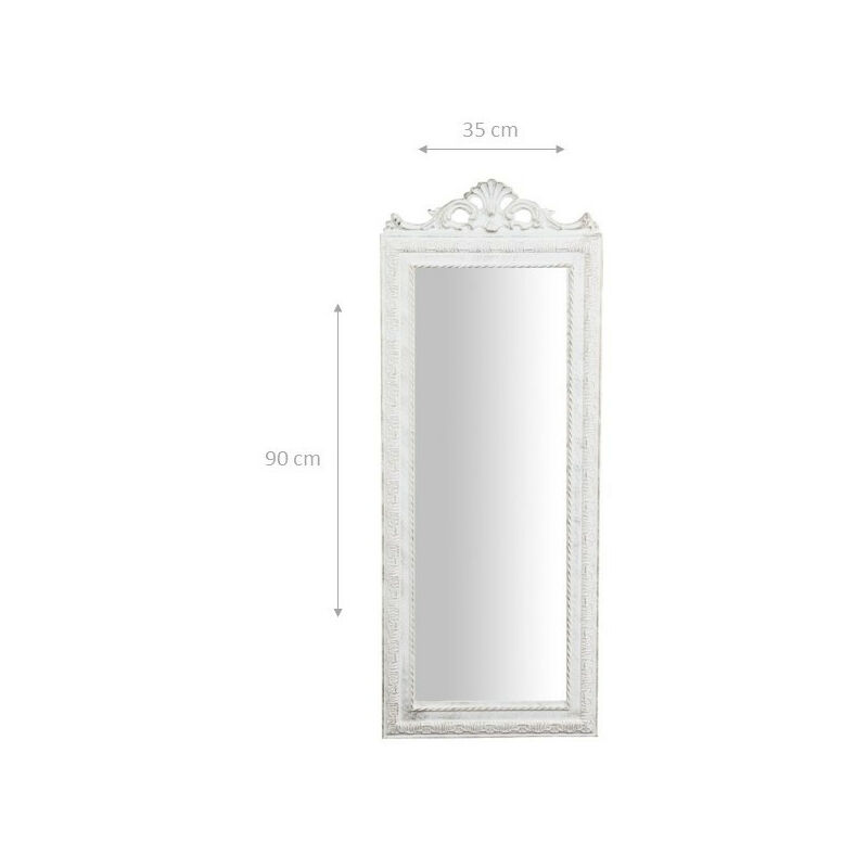 Biscottini wandspiegel groß 205x4x106 cm Made in Italy | Standspiegel  ganzkörperspiegel Holz | Großer Spiegel