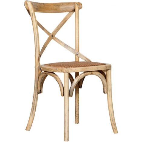 Küchenstuhl Thonet Stuhl 47x86x51 cm Moderner Stuhl aus Holz und Rattan Esszimmerstühle Vintage Stühle Rustikale Stühle
