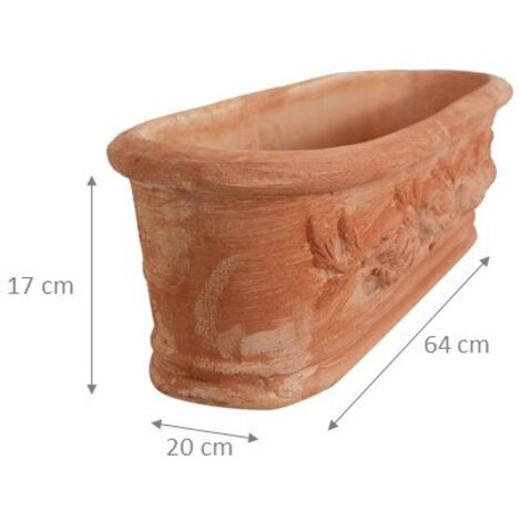 Kingston Tools Hängekörbe Aus Recyceltem Kunststoff | 2er Set | Terrakotta | 50cm Hoch (mit Draht) | Für Innen & Außen
