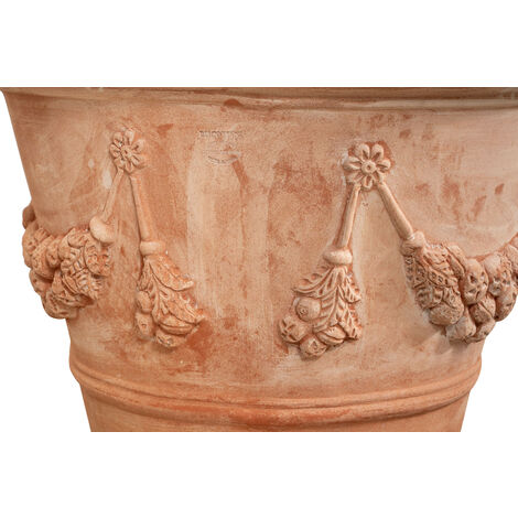 TerrakottaTopf für Pflanzen, 69 x 47 cm, Großer OutdoorTopf, Garten
