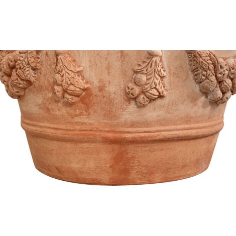 TerrakottaTopf für Pflanzen, 69 x 47 cm, Großer OutdoorTopf, Garten