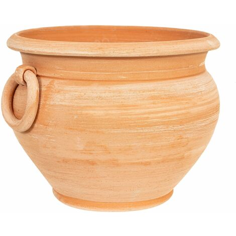 Terracotta Caspò Vase 100% Made in Italy vollständig handgefertigt