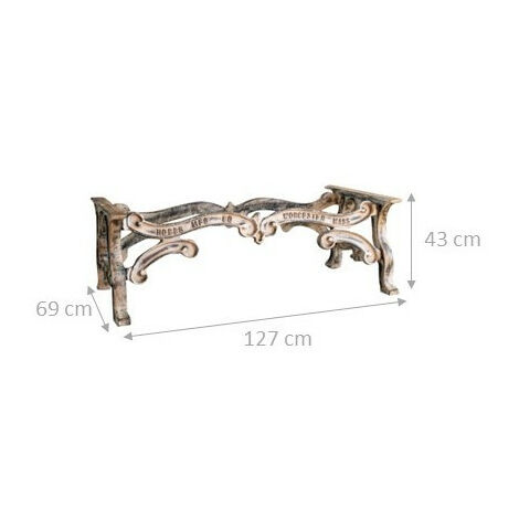 Gardenised Gusseisen-Schirmständer – Rund, Bronzefarben, 9 Kg, 43,8 Cm Durchmesser, Für Terrasse & Balkon