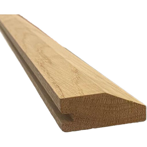 Barre de Seuil en Bois Chêne Massif Brut - 20x50x1200mm - Rattrapage de Niveau - à la Suisse