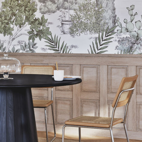 Moulure murale décorative en bois MADELEINE - 0,7 x 1,8 x 100 cm - Brut sans peinture - Cimaise - Plinthe - Baguette d'ornement