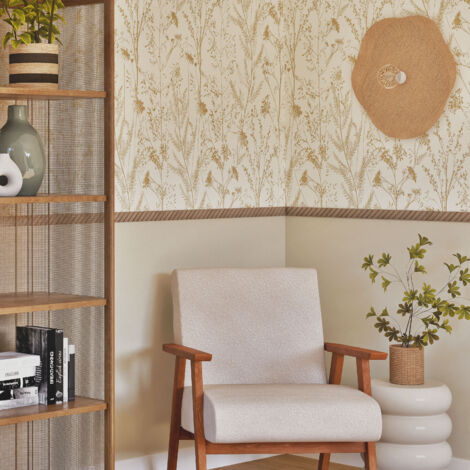 Moulure murale décorative en bois CHEVRON - 0,6 x 3,8 x 100 cm - Brut sans peinture - Cimaise - Plinthe - Baguette d'ornement