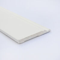 Plinthe Bois de Pin Merkusii - Enduite Gesso Blanc - 12x120x2200mm