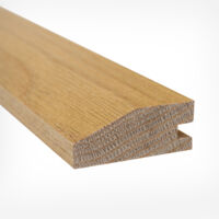 Barre de Seuil en Bois Chêne Massif Verni Mat- Aspect Naturel - 20x50x1200mm - Rattrapage de Niveau - à la Suisse