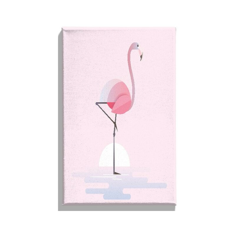 Flamingo aus Kunststoff 84cm Hoch Originalgröße 