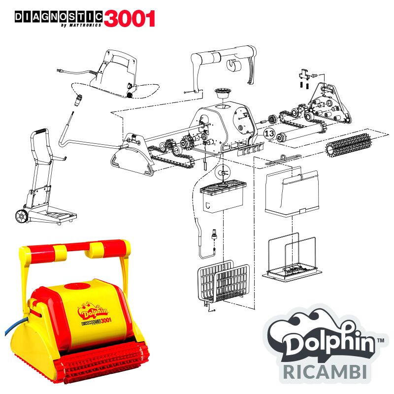 Dolphin Ricambi Accessori Robot Pulitore automatico Master M4