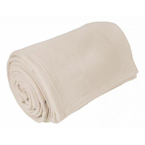 Couverture polaire "Teddy Non feu - Norme NF EN ISO 12952" toutes dimensions Toison d'or - Teddy Naturel - 180 x 240 cm