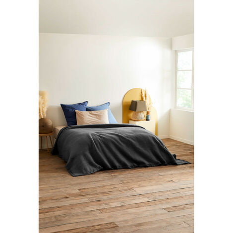 Couverture Polaire Polyester 240x260 Cm TEDDY Taupe | , Linge De Maison Et