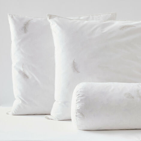 Polochon pour lit 160 + 2 Oreillers 60 x 60 Blanrêve Gamme Naturelle "Prestige" plumes véritables confort moelleux (1/4)