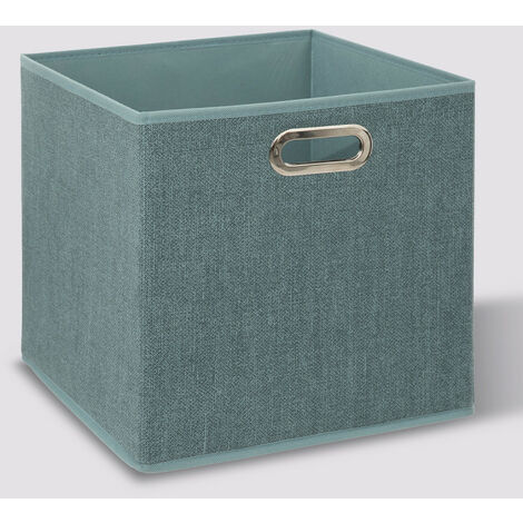 Boite de rangement 31 x 31 x 31 cm Atmosphera - Pétrole Chiné - 2 boites de rangement