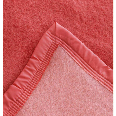 Grande Couverture Laine Vierge Woolmark – 180 X 220 Cm – Vintage – Occasion