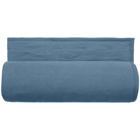 Couvre lit matelassé microfibre lavée "Céleste" toutes dimensions Vent du sud - Céleste Bleu Métal - 240 x 260 cm pour lit "King Size"