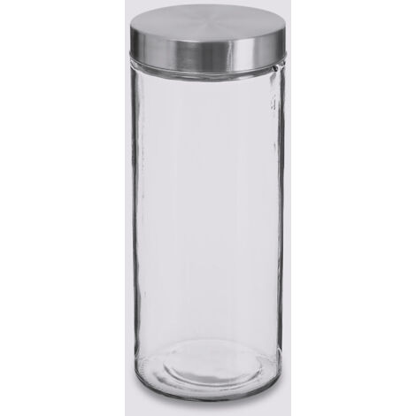 Bocaux de rangement 2 Litres en verre et inox couvercle hermétique Atmosphera (1/5)