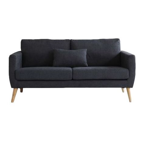 Canapé "Mora" Style scandinave Gris Foncé (1/3)