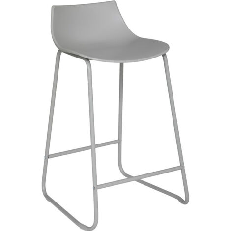 Lot de 2 tabourets bar Design "Otac" Atmosphera - Gris - Gris - (1/3)