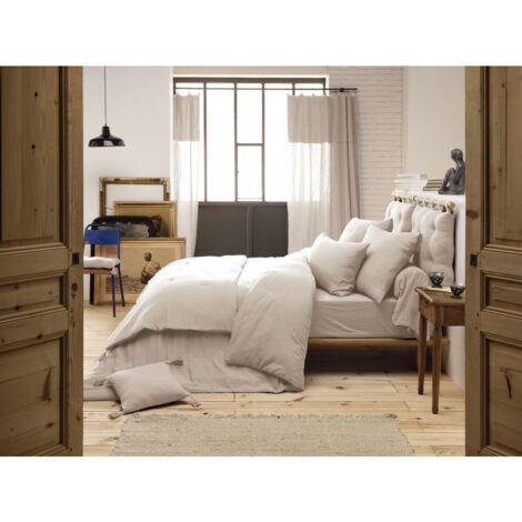 Drap plat "Gaïa" toutes dimensions "Gaze de Coton" - Gaïa Pampa - 270 x 300 cm pour lit King size - Gaia Pampa -