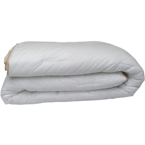 Couette "Fjord Grand Hotel" Tempéré Jumelable Satin de coton rayé Lestra - Taille de couette: 240 x 260 cm pour lit King size