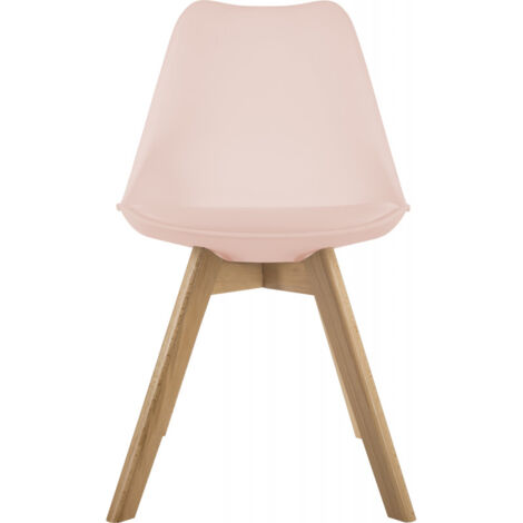 Chaise style scandinave Baya Atmosphera - Rose poudré - Rose poudré - (1/3)