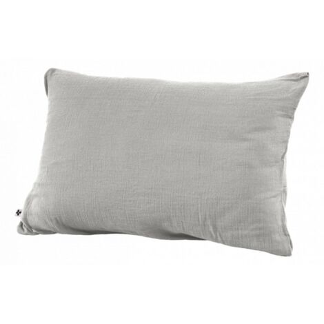 Taie d'oreiller "Gaïa" 60 x 60 cm & 50 x 70 cm "Gaze de Coton" - Couleur: Gaïa Nuage - Taille de taie d'oreiller: 50 x 70 cm