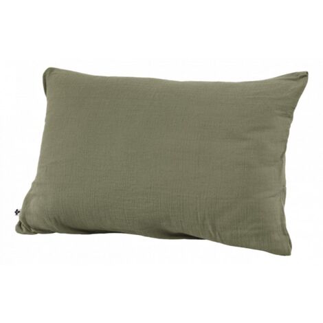 Taie d'oreiller "Gaïa" 60 x 60 cm & 50 x 70 cm "Gaze de Coton" - Couleur: Gaïa Romarin - Taille de taie d'oreiller: 50 x 70 cm