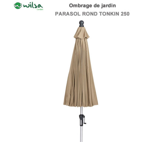 Parasol rond "Tonkin" 250 cm Wilsa Garden (1/3)