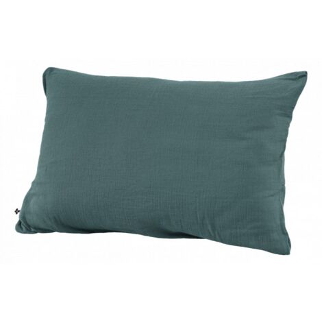Taie d'oreiller "Gaïa" 60 x 60 cm & 50 x 70 cm "Gaze de Coton" - Couleur: Gaïa Canard - Taille de taie d'oreiller: 50 x 70 cm