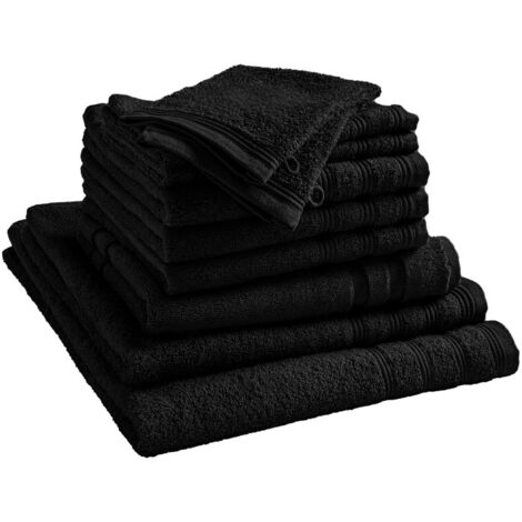 Pack complet 10 pièces "Spa" salle de bain / 400 gr/m² - Couleur: "Spa" Truffe