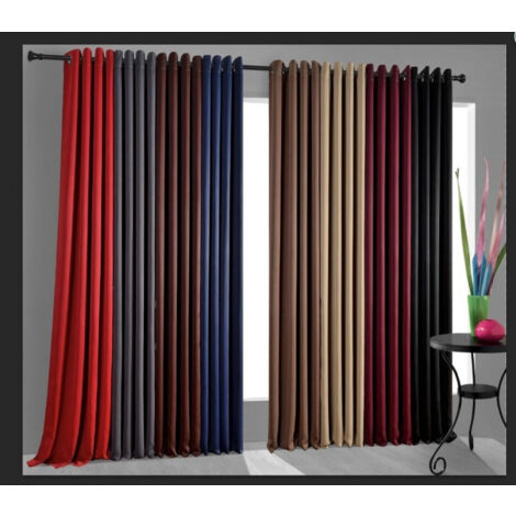 Lot de 2 Rideaux occultant 140 x 260 cm "Night" Menthe