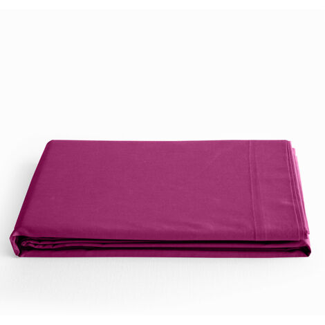 Drap plat "Prémium" pour lit 1 place & 2 places - Prémium Magenta - 240 x 300 cm pour lit 2 places