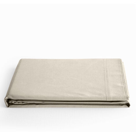 Drap plat "Prémium" pour lit 1 place & 2 places - Prémium Sable - 180 x 290 cm pour lit 1 place - Prémium Sable - (1/4)