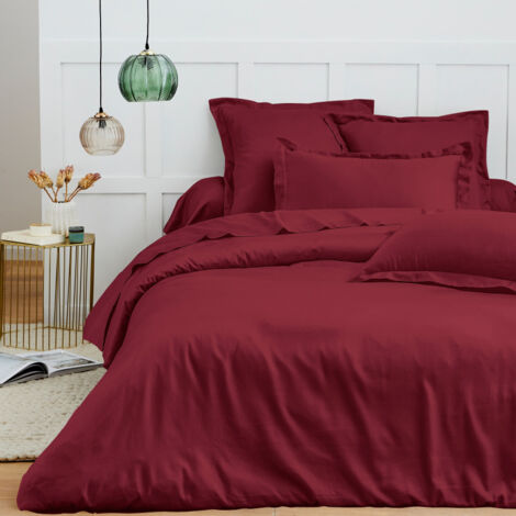 Housse de couette 260 x 240 cm "Prémium" pour lit 2 places King Size - Prémium Grenat