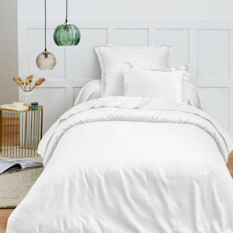 Housse de couette 140 x 200 cm – 100% coton – Tissage 57 fils/cm² – Lavable à 40° – Certifiée Oeko-Tex® – Douceur et robustesse