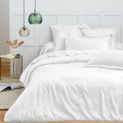 Housse de couette 240 x 220 cm – 100% coton – Tissage 57 fils/cm² – Lavable en machine à 40° – Certifiée Oeko-Tex®