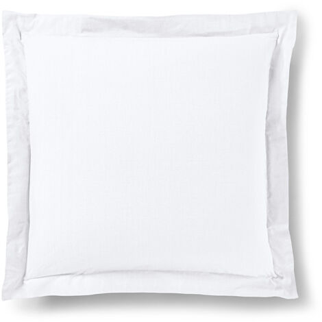 Taie d'oreiller "Prémium" toutes dimensions - Prémium Neige - 63 x 63 cm volant plat piqué