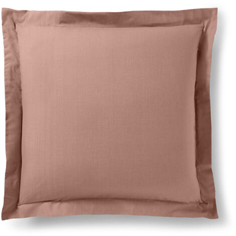 Taie d'oreiller "Prémium" toutes dimensions - Prémium Vieux Rose - 63 x 63 cm volant plat piqué - Prémium Vieux Rose -