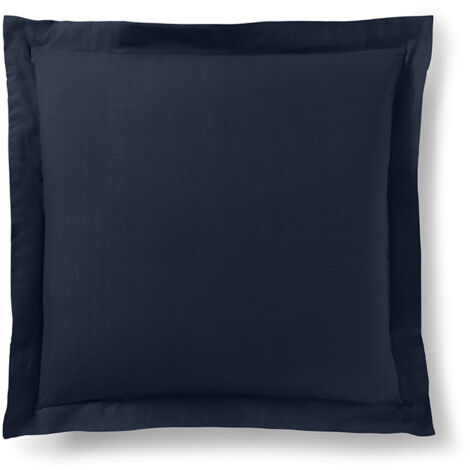 Taie d'oreiller "Prémium" toutes dimensions - Prémium Bleu Nuit - 63 x 63 cm volant plat piqué - Prémium Bleu Nuit -
