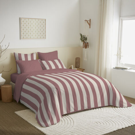 Housse de couette réversible en coton SATET 240x220 cm | Leroy Merlin