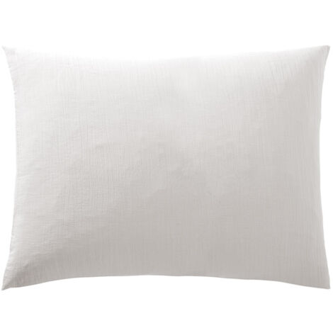 Taie d'oreiller "Noah" 50 x 70 cm "Gaze de Coton" - Noah Neige - Noah Neige -