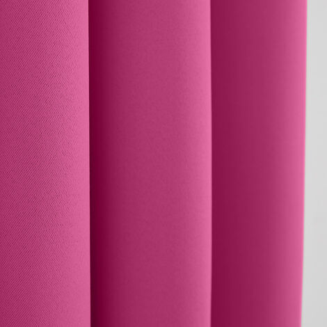Rideau occultant fushia 140 x 260 cm