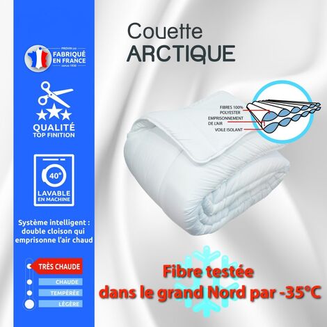 Pack Couette Blanrêve 240 x 220 cm + 2 Oreillers 60 x 60 + polochon 140