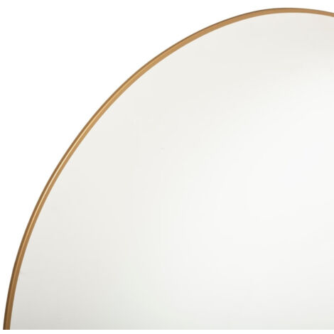Miroir Mural Goutte Atmosphera - Métal Doré 21x29cm - Déco Salon/Chambre (Cadre Fer, Verre)
