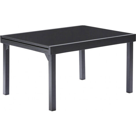 Table de jardin Modulo T 6/10 Full Verre Noir Wilsa Garden (1/5)