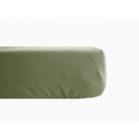 Drap-housse Jersey 60 x 120 cm Olive - Made in Bébé